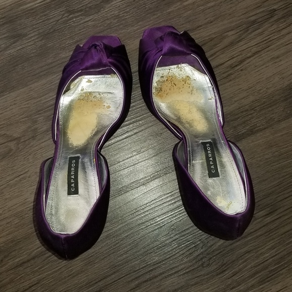 Adriana Silk Amethyst Heels - Picture 6 of 7